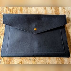 Glass Ladder & Co Megan Black Vegan Leather Clutch